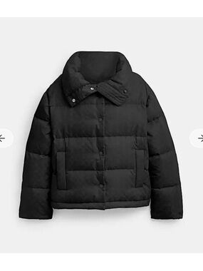 Coach Black Puffer Jacket